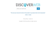 Tablet Screenshot of discoverweb.com
